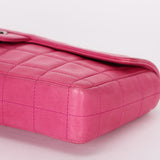 Chanel East West Chocolate Bar Flap Pink Lambskin BSHW