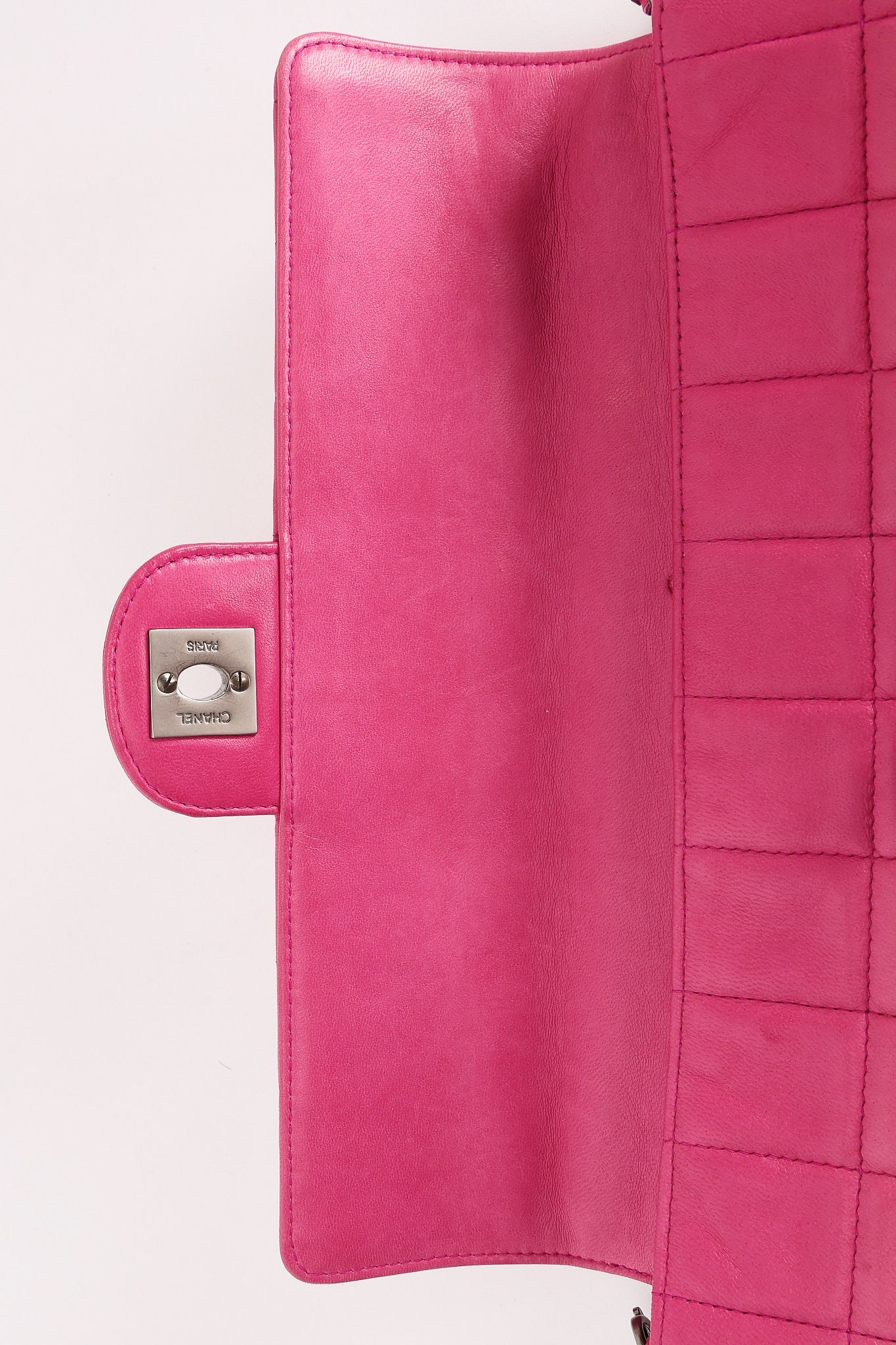 Chanel East West Chocolate Bar Flap Pink Lambskin BSHW