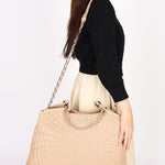 Chanel Spiral Sea Hit Tote Beige Iridescent (leather) SHW