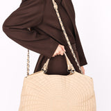 Chanel Spiral Sea Hit Tote Beige Iridescent Calfskin 2012 SHW