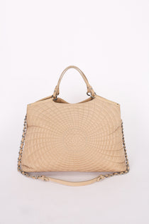 Chanel Spiral Sea Hit Tote Beige Iridescent (leather) SHW
