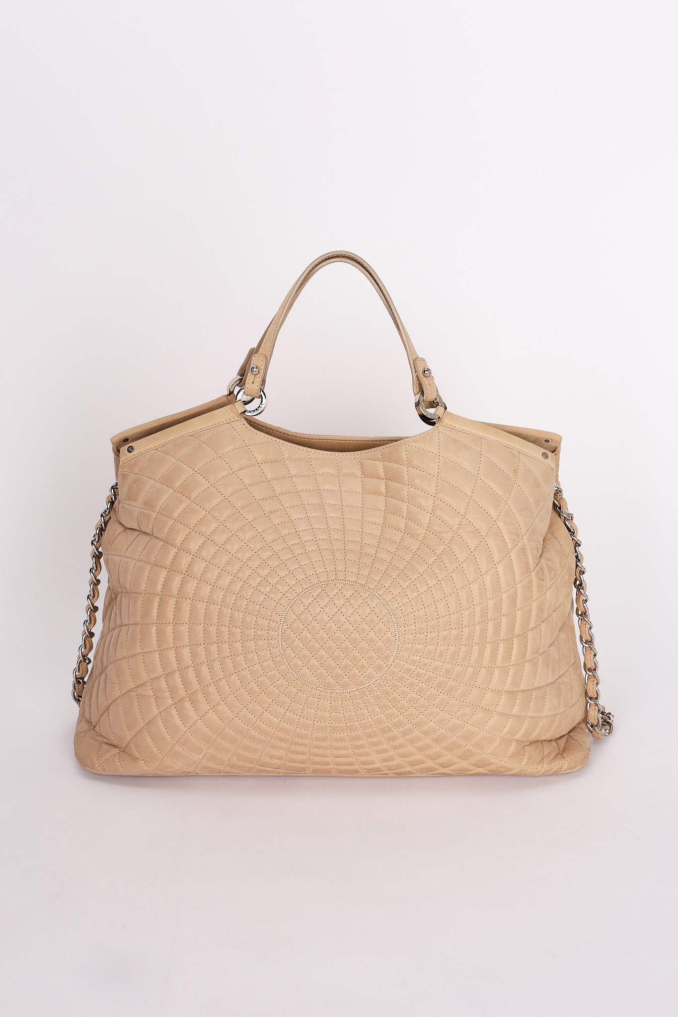 Chanel Spiral Sea Hit Tote Beige Iridescent (leather) SHW