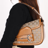 Gucci Horsebit 1955 Small Asymmetric Shoulder Bag