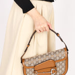 Gucci Horsebit 1955 Small Asymmetric Shoulder Bag