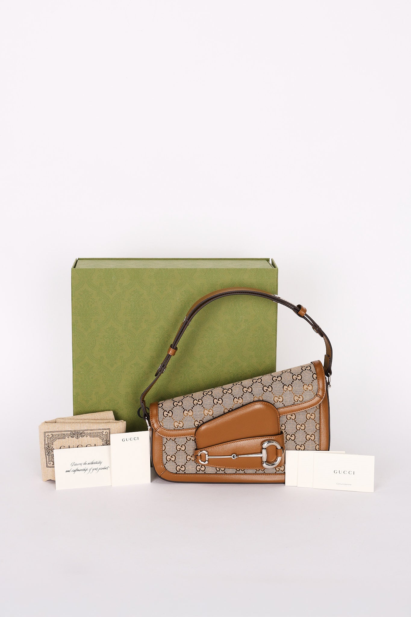 Gucci Horsebit 1955 Small Asymmetric Shoulder Bag