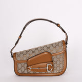 Gucci Horsebit 1955 Small Asymmetric Shoulder Bag