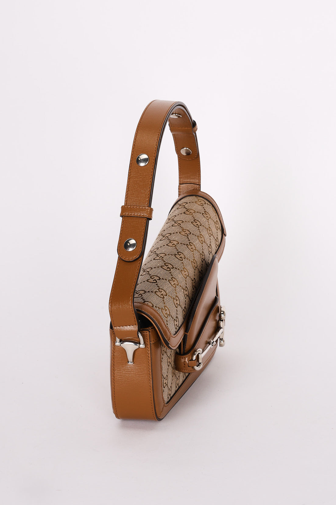 Gucci Horsebit 1955 Small Asymmetric Shoulder Bag