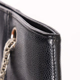 Chanel Bijoux Chain Shopping Tote Black Caviar SHW