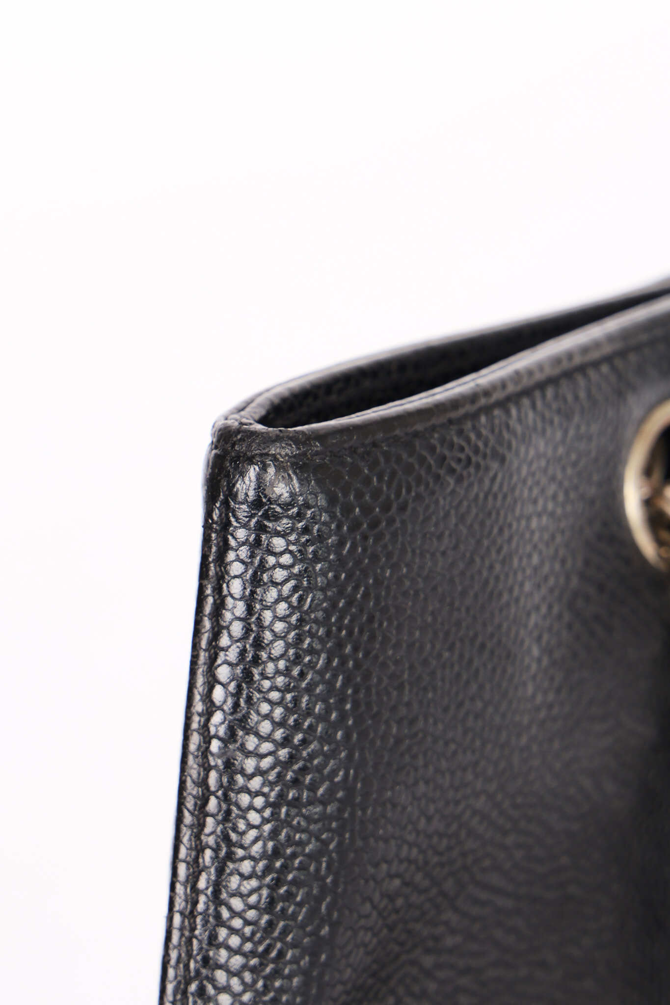 Chanel Bijoux Chain Shopping Tote Black Caviar SHW