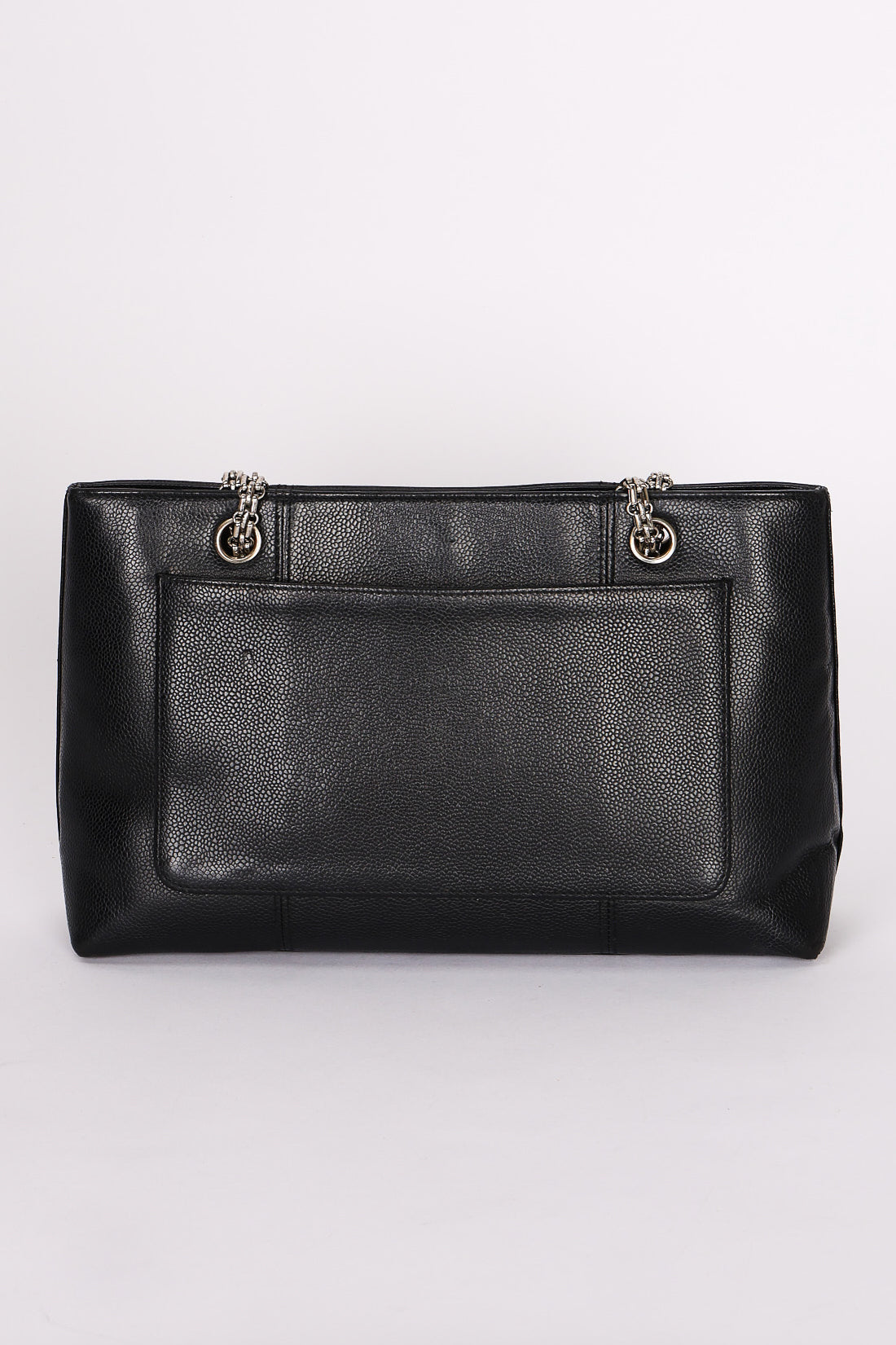 Chanel Bijoux Chain Shopping Tote Black Caviar SHW