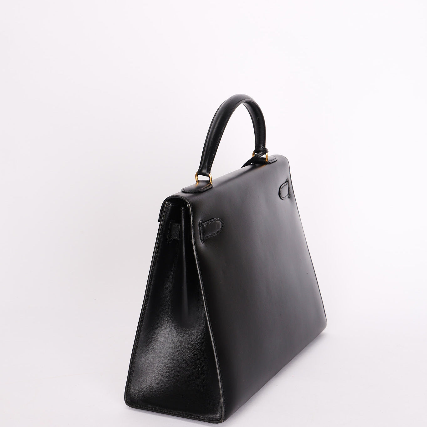 Hermès Kelly 32 Noir Box GHW