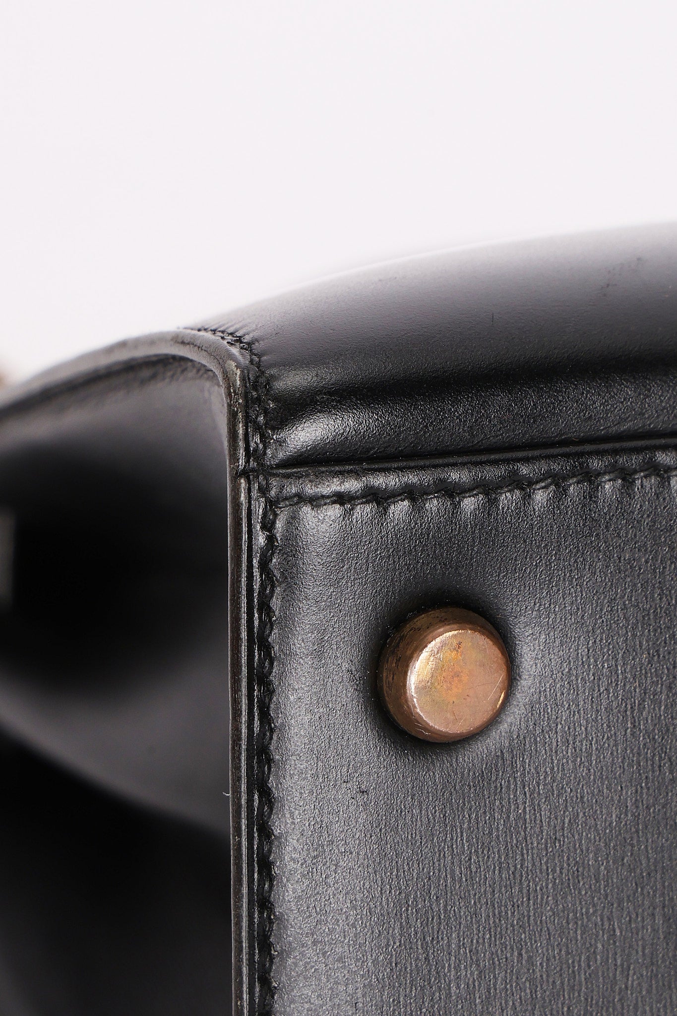 Hermès Kelly 32 Noir Box GHW