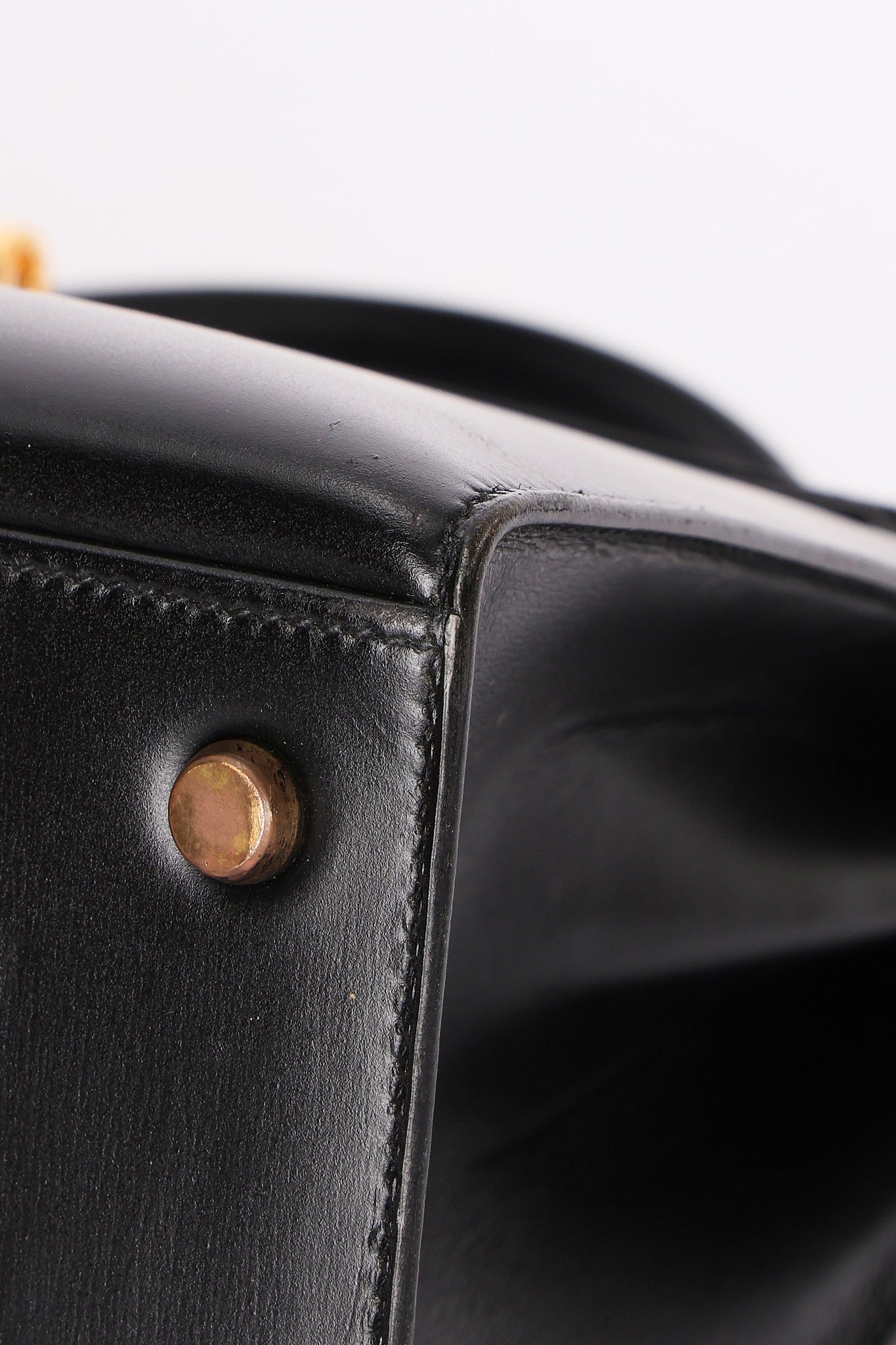 Hermès Kelly 32 Noir Box GHW
