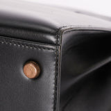 Hermès Kelly 32 Noir Box GHW