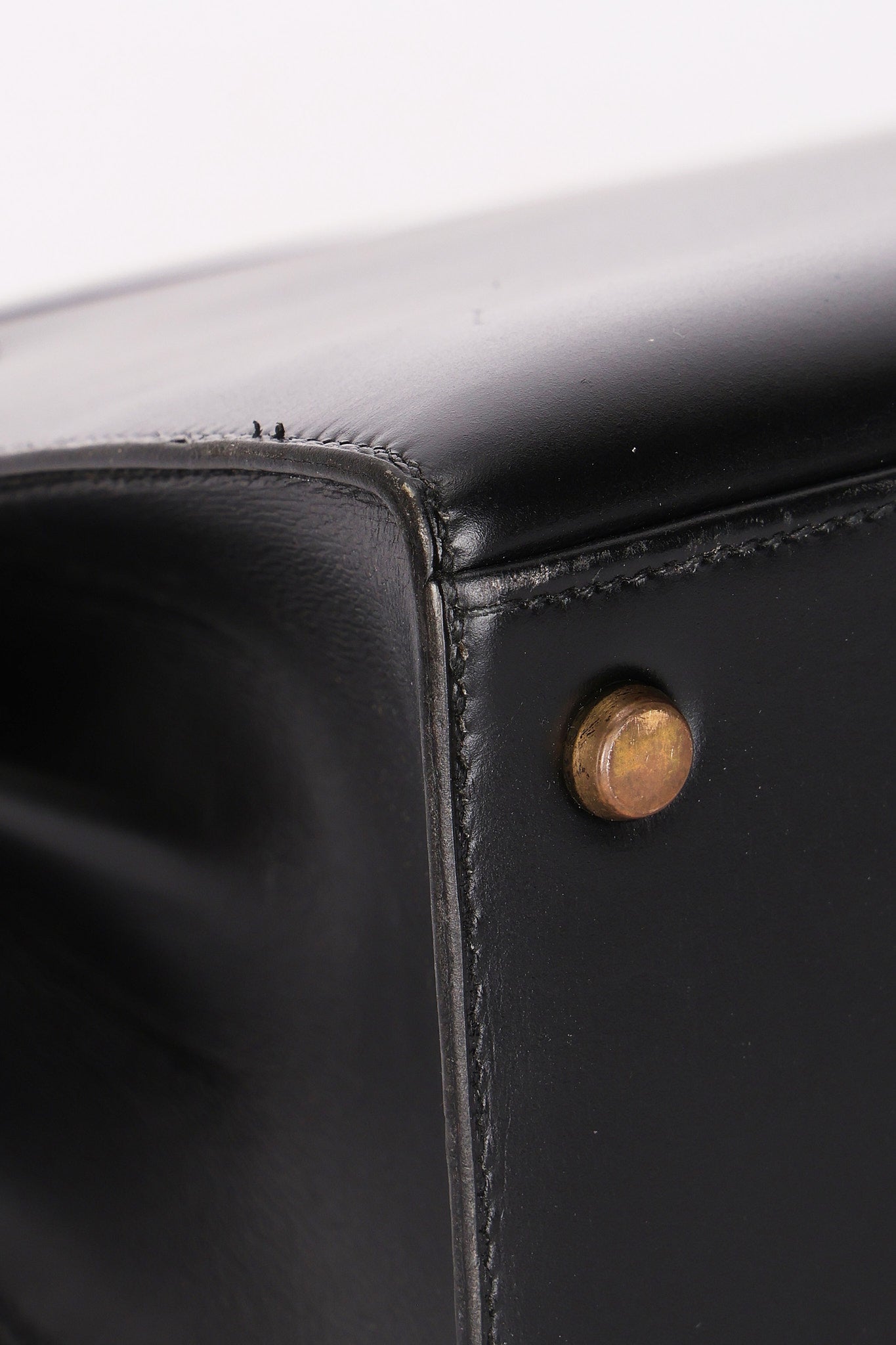 Hermès Kelly 32 Noir Box GHW