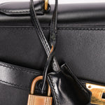 Hermès Kelly 32 Noir Box GHW