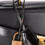 Hermès Kelly 32 Noir Box GHW