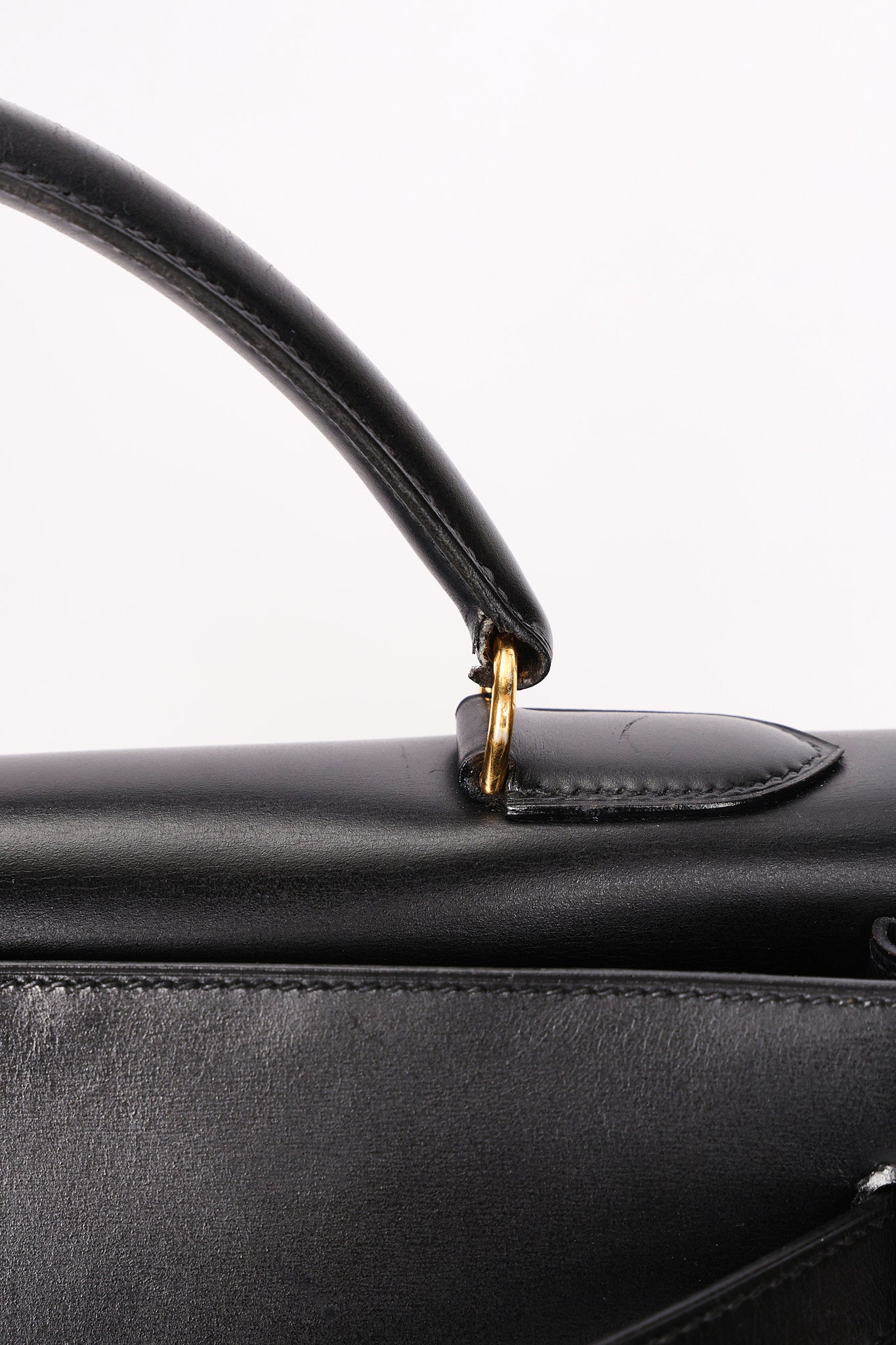 Hermès Kelly 32 Noir Box GHW