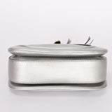Gucci Bamboo Top Handle Bag Silver Metallic
