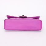 Rare Chanel Valentine Heart Chain Medium Classic Single Flap Purple Lambskin 2004 SHW