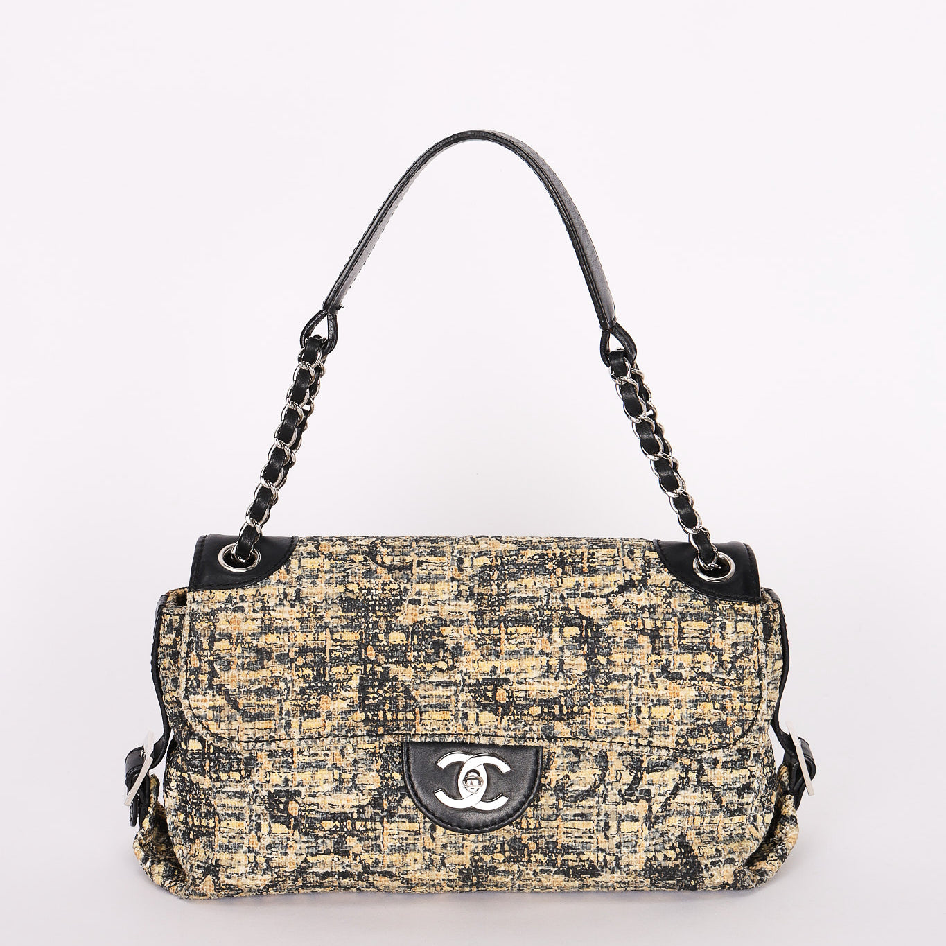 Chanel Tweed Icons Chain Shoulder Bag SHW