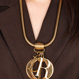 Dior Oversized Rope Chain Dior Logo Letter Necklace