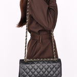 Chanel Maxi Classic Double Flap Black Caviar GHW