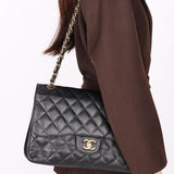 Chanel Maxi Classic Double Flap Black Caviar GHW
