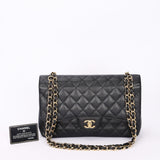 Chanel Maxi Classic Double Flap Black Caviar GHW