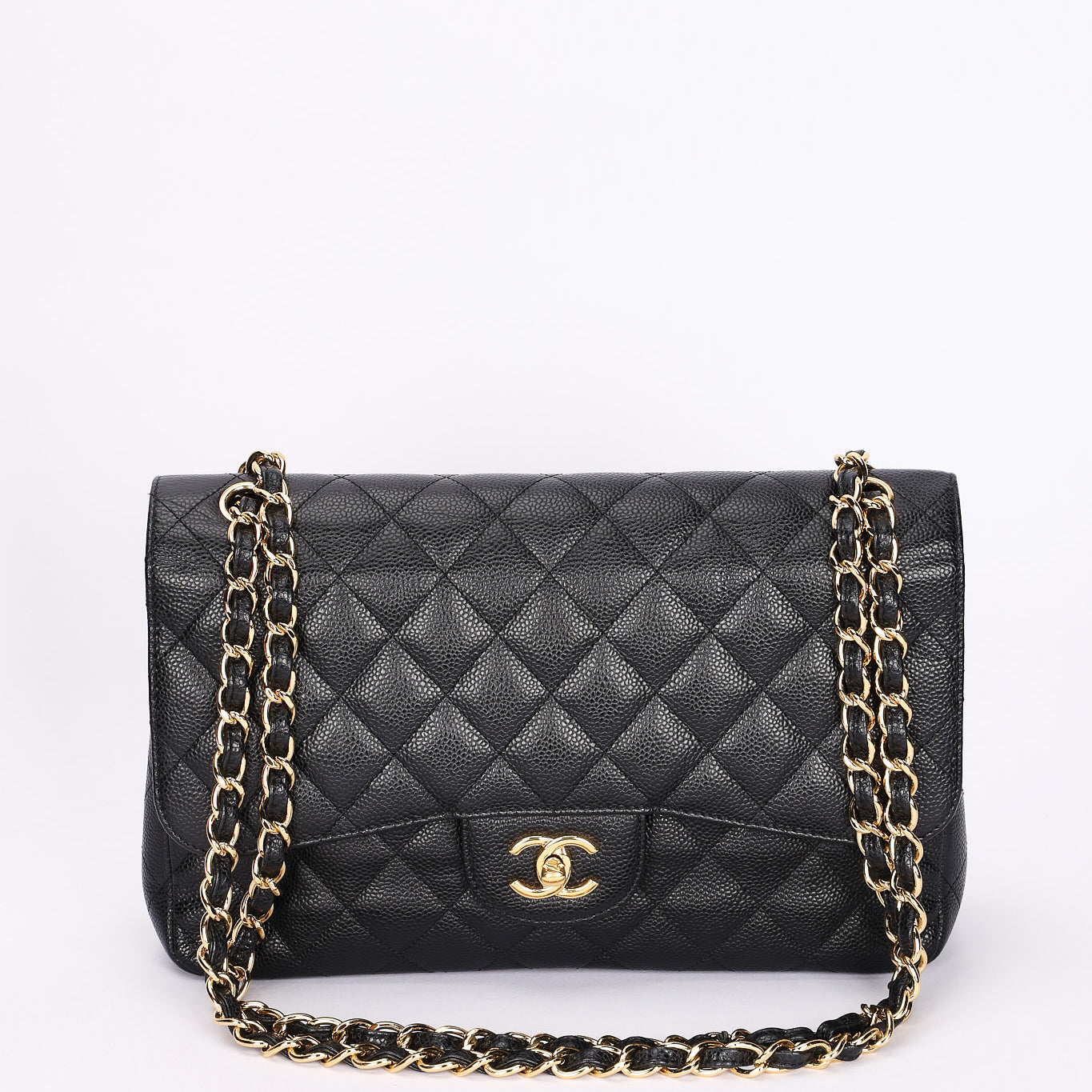 Chanel Maxi Classic Double Flap Black Caviar GHW