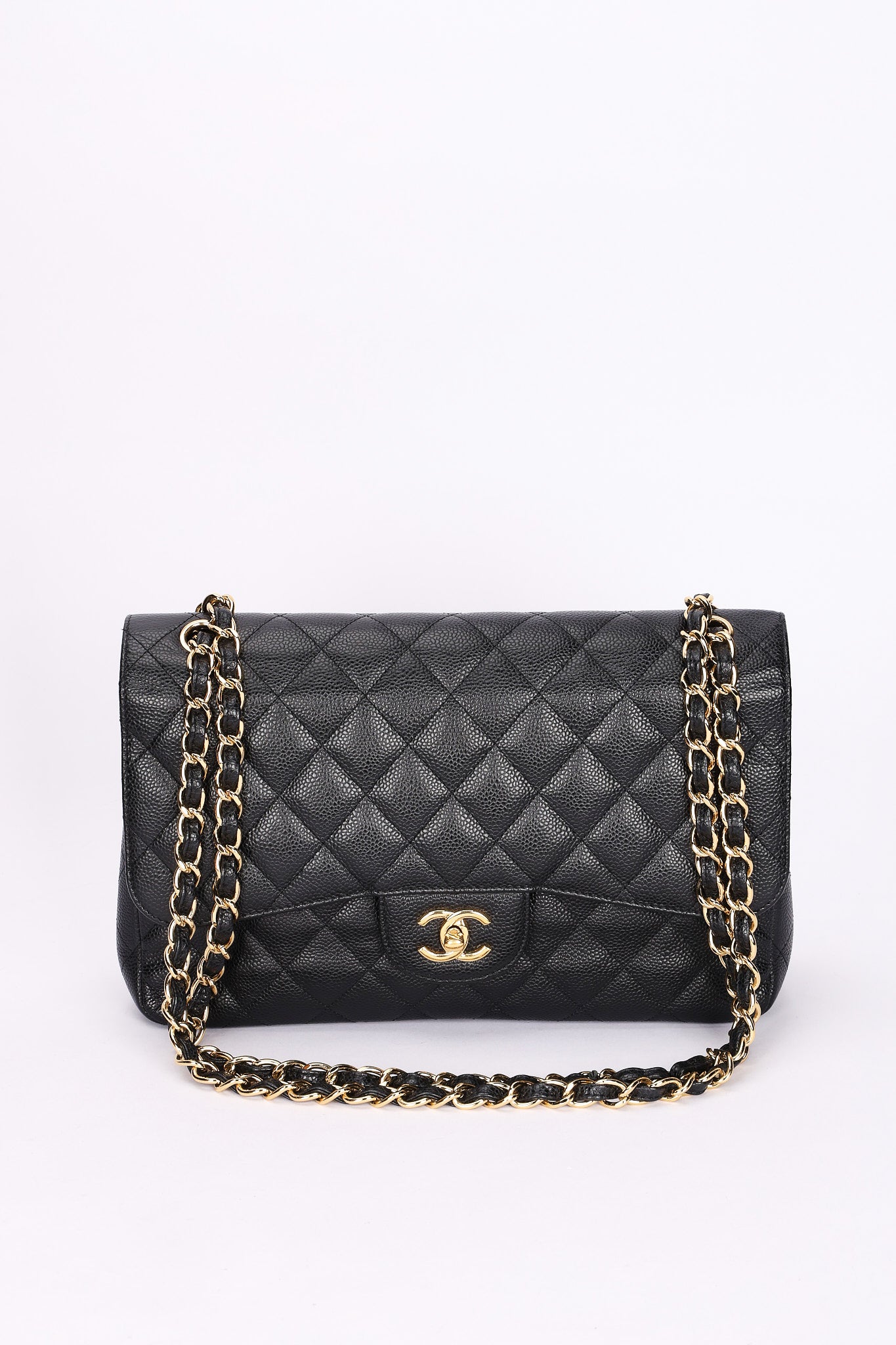 Chanel Maxi Classic Double Flap Black Caviar GHW