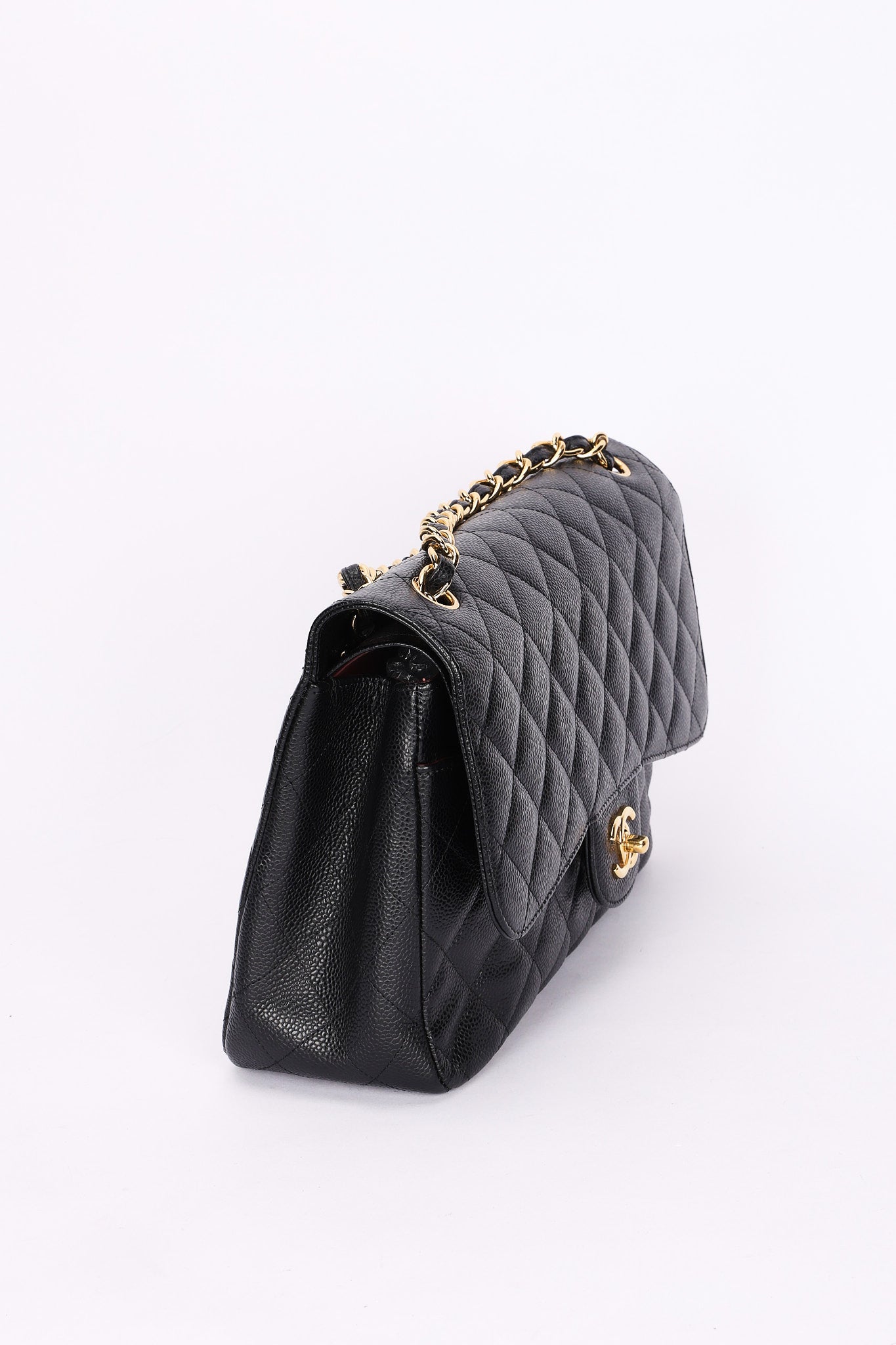 Chanel Maxi Classic Double Flap Black Caviar GHW