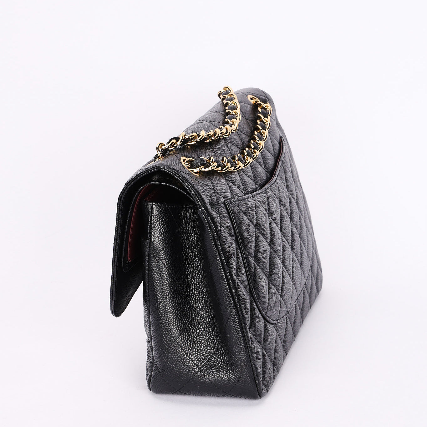 Chanel Maxi Classic Double Flap Black Caviar GHW