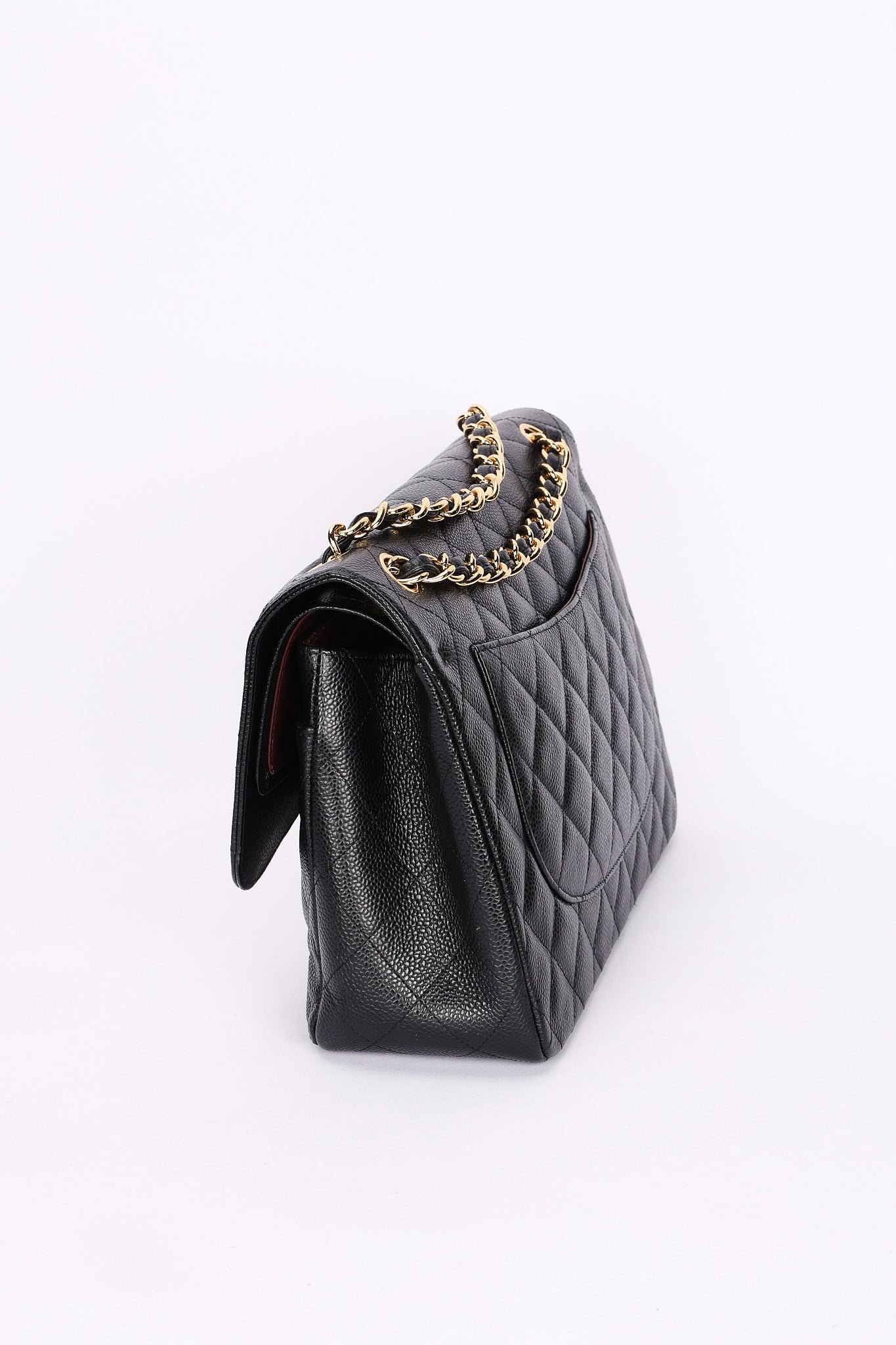 Chanel Maxi Classic Double Flap Black Caviar GHW
