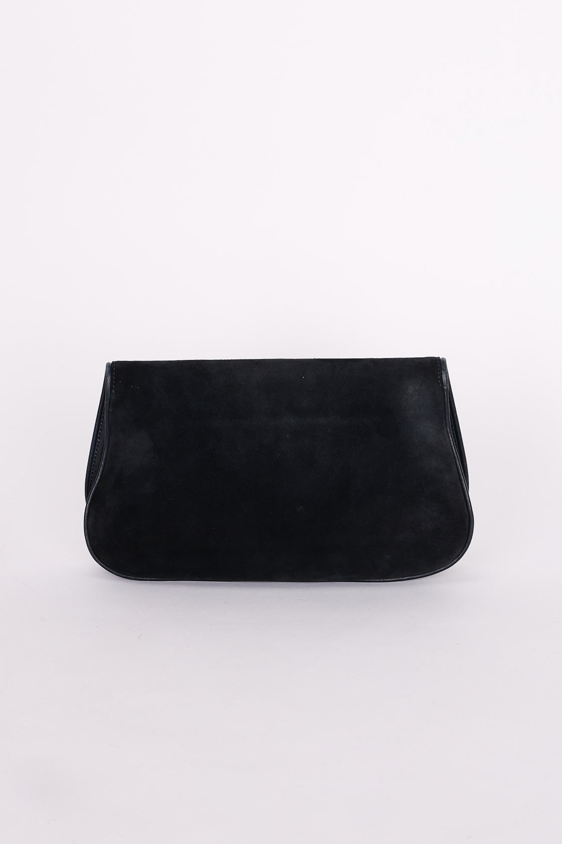 Gucci Blondie Clutch Navy Suede