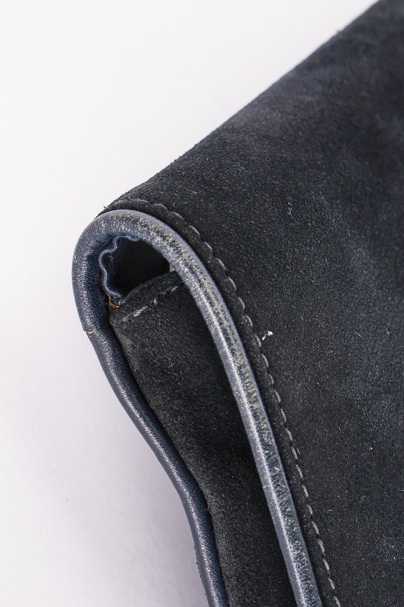 Gucci Blondie Clutch Navy Suede