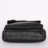 Chanel Turnlock Front Pocket Shoulder Bag Black Caviar 24K GP