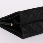 Chanel Matelasse Chain Shoulder Bag Black Lambskin 24K GP