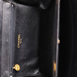 Chanel Matelasse Chain Shoulder Bag Black Lambskin 24K GP