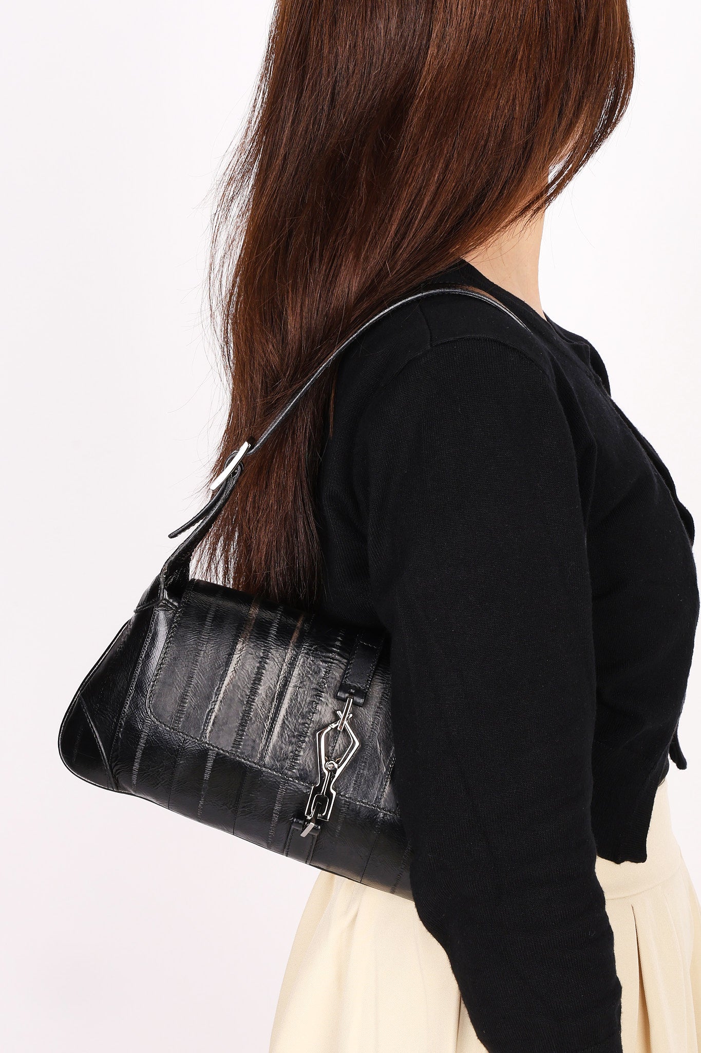 Gucci Jackie Shoulder Bag Black Eel