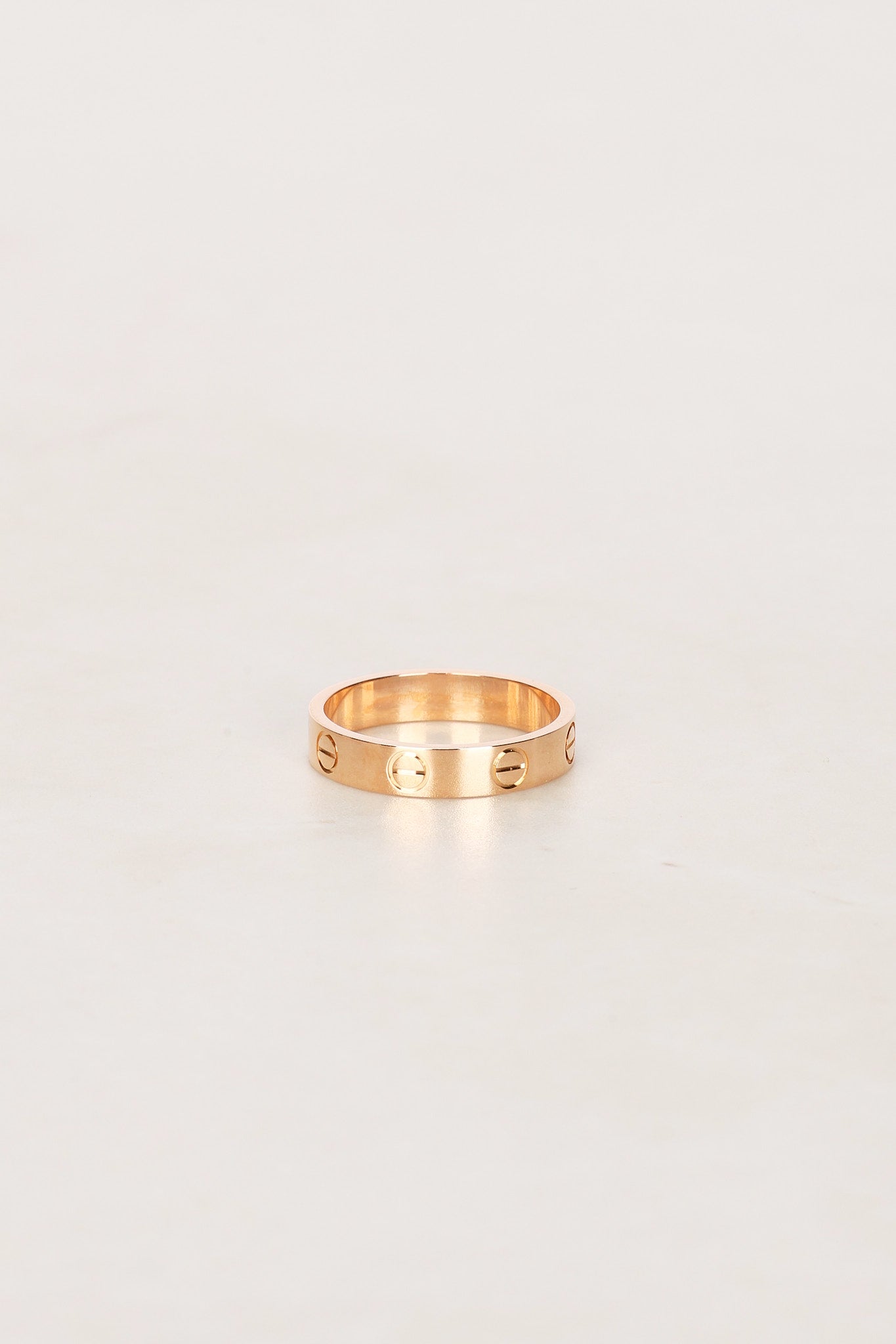 Cartier 18K Rose Gold Love Ring, Size US 5.25