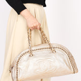 Chanel Luxe Ligne Bowler Bag Gold Metallic Calfskin GHW