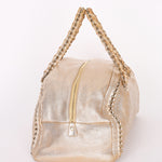 Chanel Luxe Ligne Bowler Bag Gold Metallic Calfskin GHW
