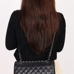 Chanel Medium Classic Double Flap Black Caviar SHW