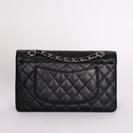 Chanel Medium Classic Double Flap Black Caviar SHW