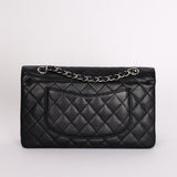 Chanel Medium Classic Double Flap Black Caviar SHW
