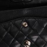 Chanel Medium Classic Double Flap Black Caviar SHW