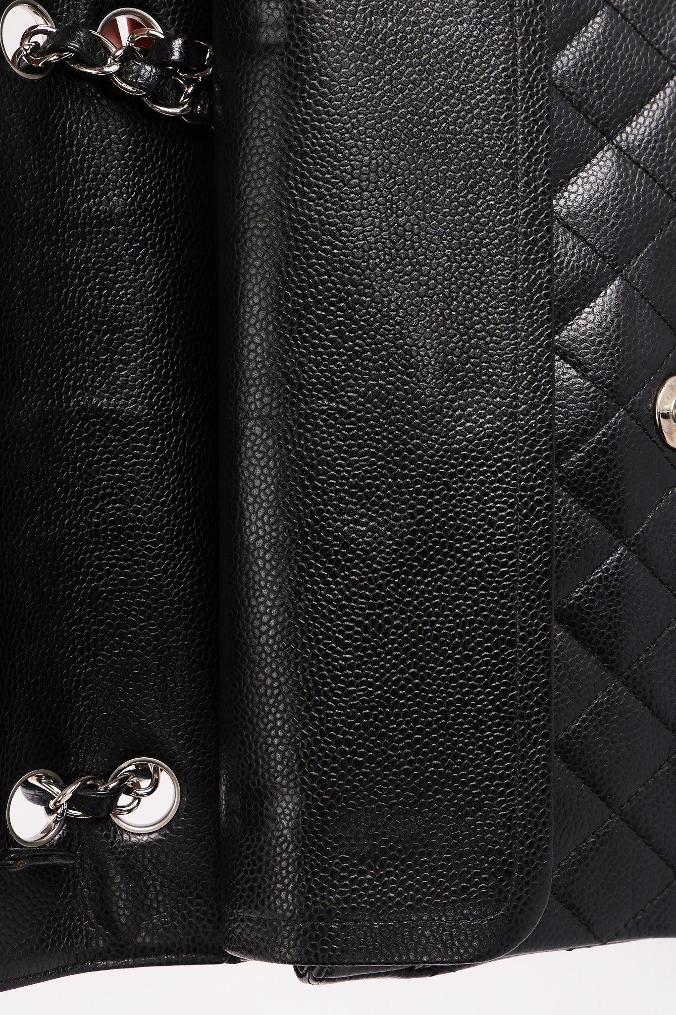 Chanel Medium Classic Double Flap Black Caviar SHW