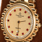 Christian Bernard MS 3310 Diamond and Garnet Watch 32mm