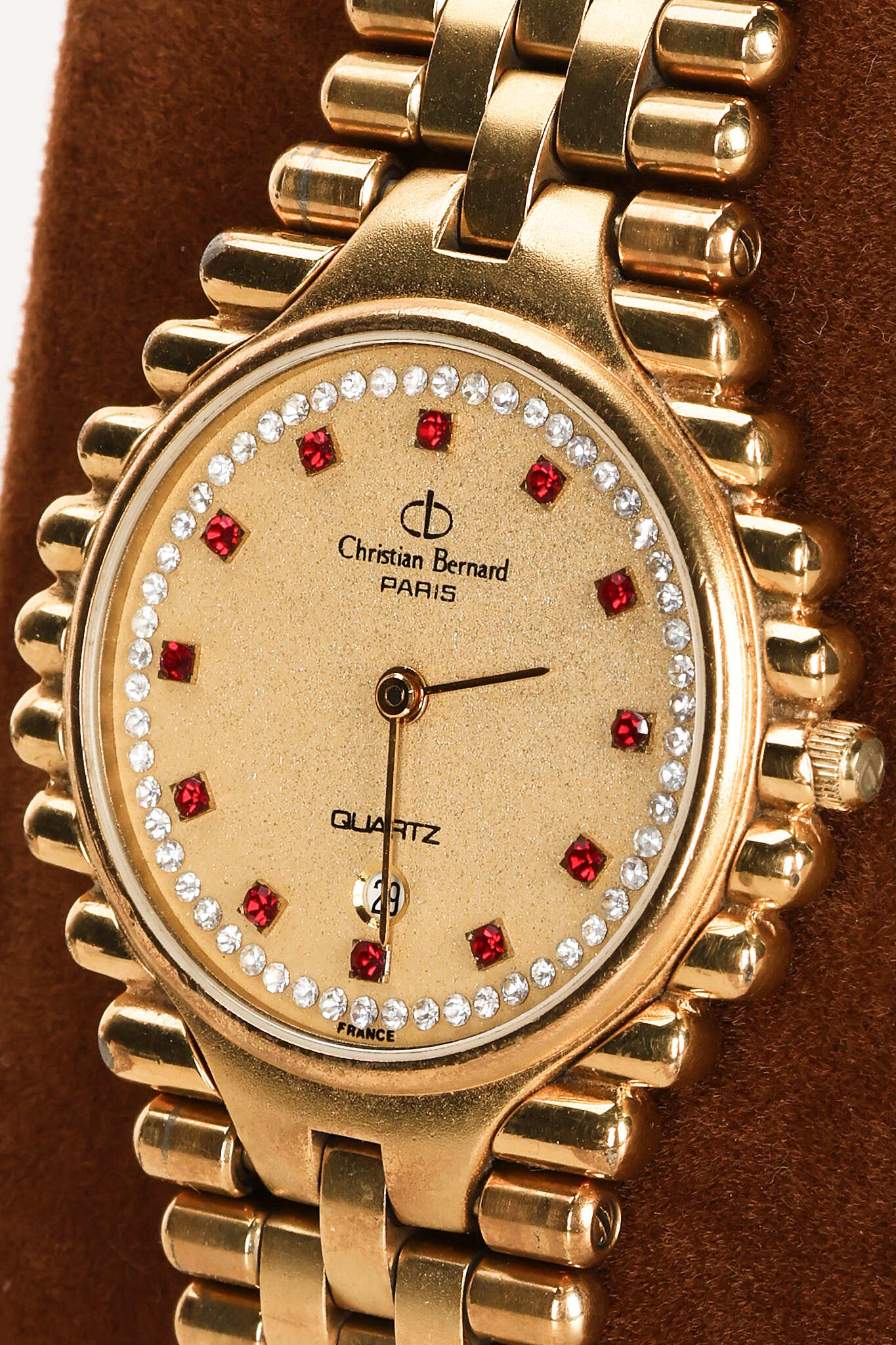 Christian Bernard MS 3310 Diamond and Garnet Watch 32mm